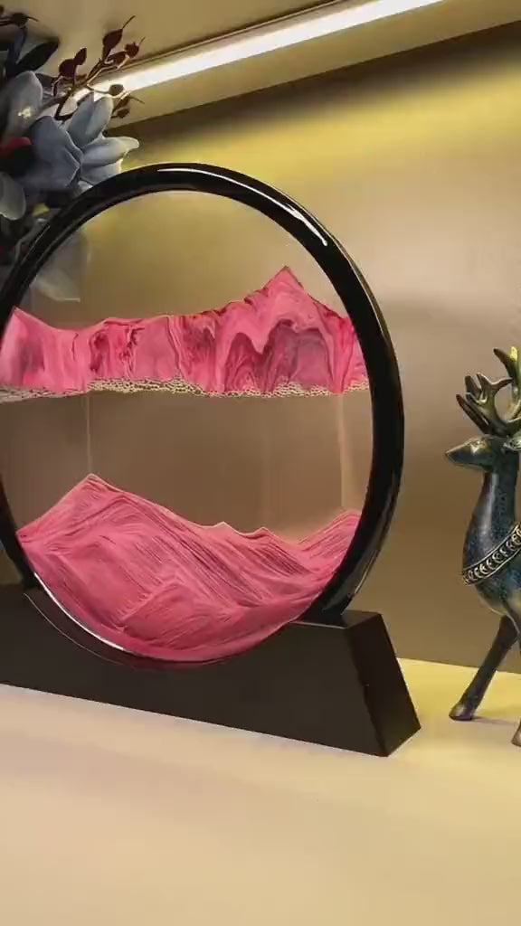 3D Moving Sand Art Lamp, Sand Lamp, Flowing Sand Painting